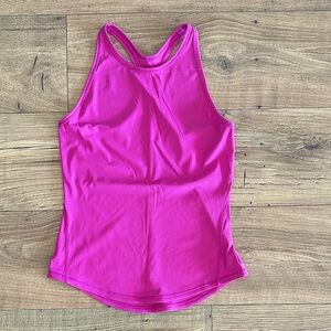 Pink Ribbed Tank Top